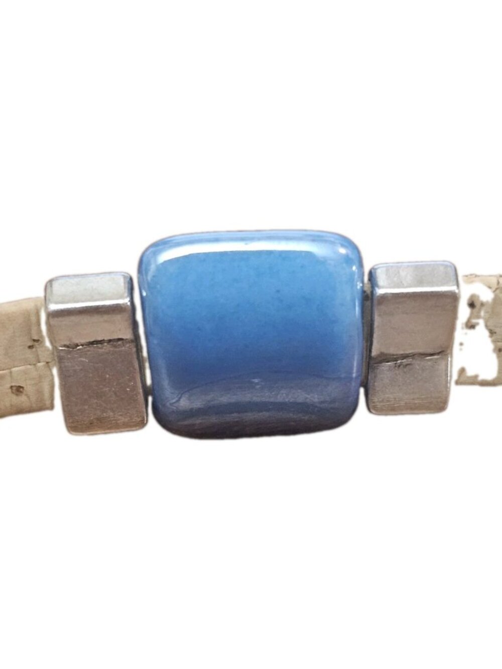 IL TORNIO handcrafted Artisan Cork With Silver Accents Blue Stone Magnetic... - Picture 6 of 9